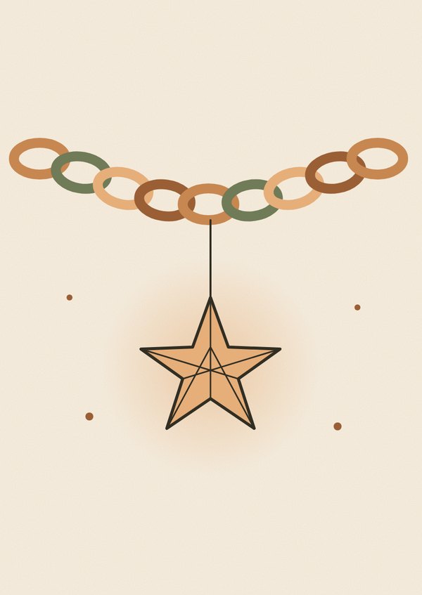 The Paper chain card