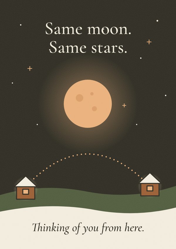 The Same moon card