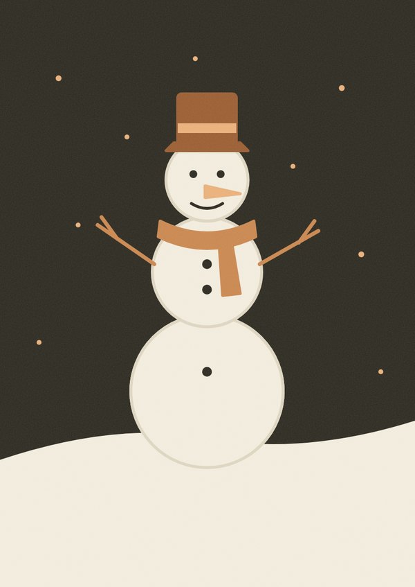 The Snowman card